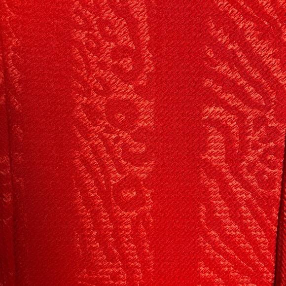 Red Leopard Print Pencil Dress, Size Medium! - Picture 7 of 8